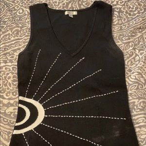 Caché black tank top